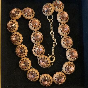 J. Crew Rhinestone and Enamel statement necklace